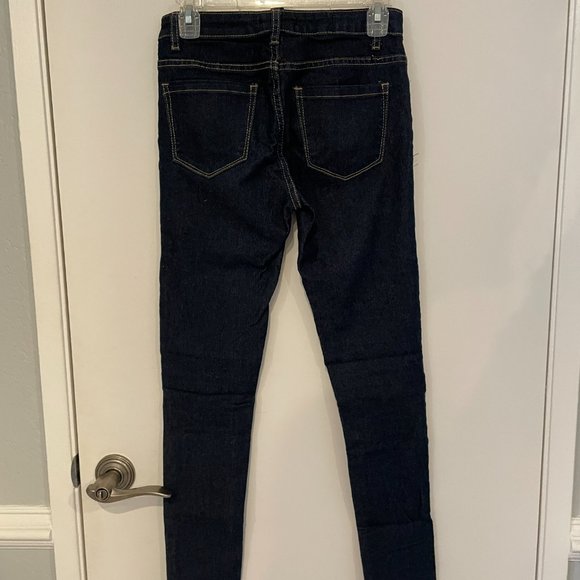 Forever 21 Dark Wash Skinny Jeans - Picture 2 of 4